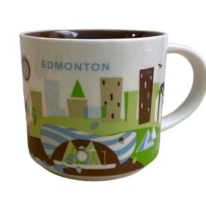 NWT Starbucks Edmonton 2015 You Are Here Collection Mug Ceramic Coffee Cup 14 Oz